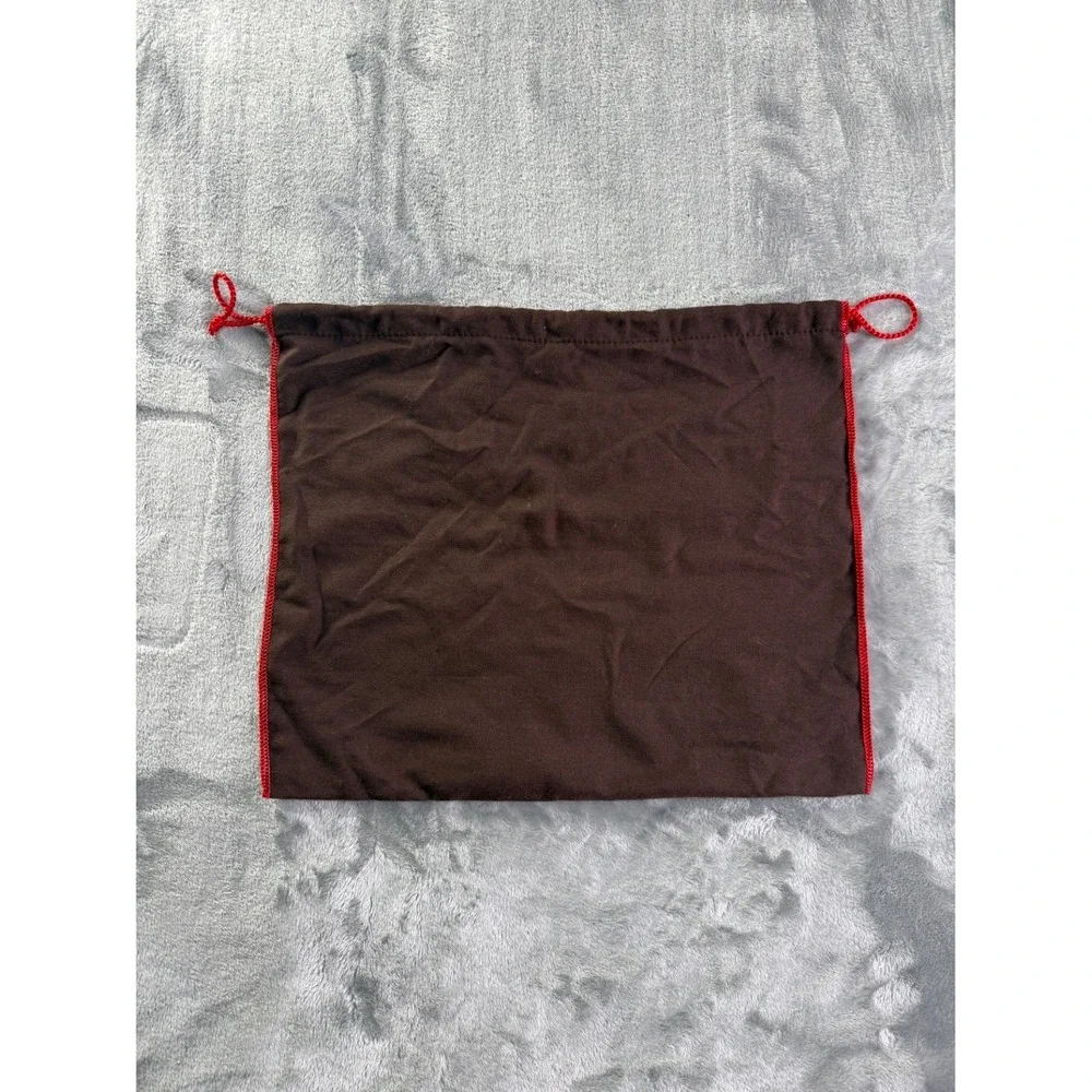 Coach Est. 1941 Womens M Brown Dust Bag Red Contrast Stitching